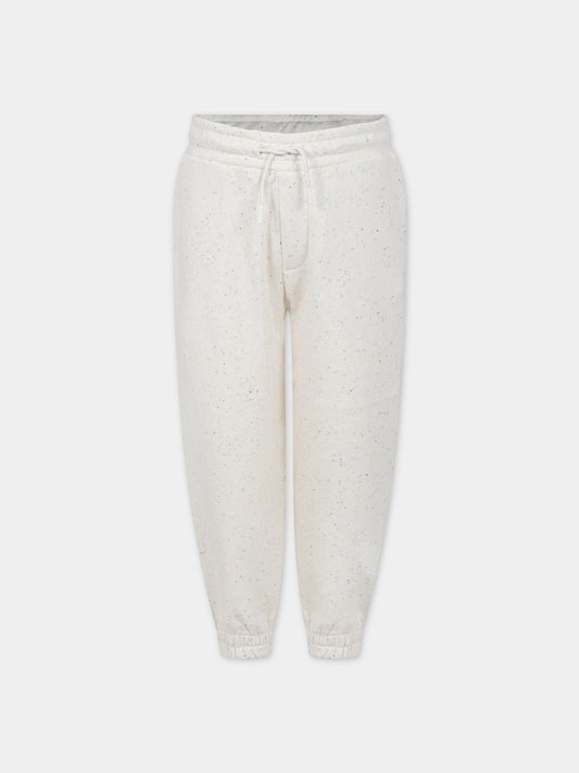 Pantaloni avorio per bambina con tigre,Kenzo Kids,K54014 22C