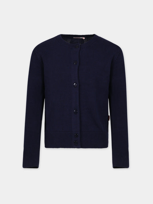 Cardigan blu per bambina,Billieblush,U15B51 85T