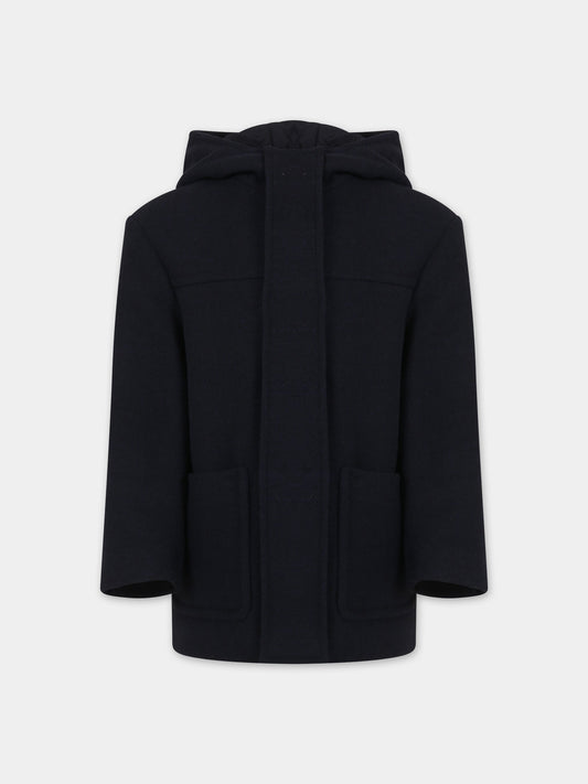 Cappotto blu per bambino con logo,Dondup Kids,DMGB001 0 TV030 D081