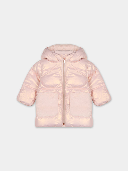 Piumino rosa per neonata,Carrement Beau,Y06044 43B