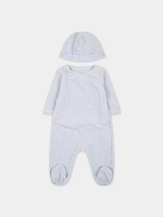 Set celeste per neonato con stelle,Carrement Beau,Y98220 78K