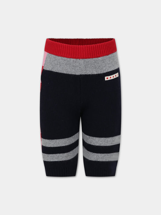Shorts multicolor per bambina con logo,Marni Kids,M00902 0M803