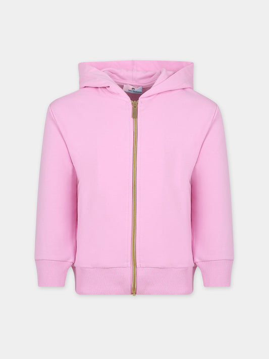 Felpa rosa per bambina con eyestar,Chiara Ferragni Collection,59B803 2001 067F