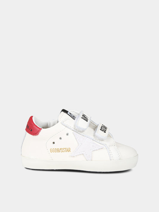 Sneakers bianche per neonati con stella,Golden Goose,GIF00166 F004873 10350