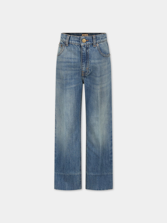 Jeans blu per bambino con logo,Gucci Kids,740912 XDCIT 4452
