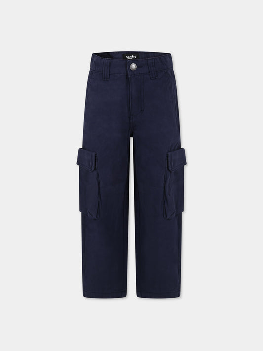 Pantaloni blu per bambino,Molo,1W23I101 8807