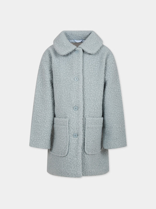 Cappotto celeste per bambina,Molo,5W23M330 8771