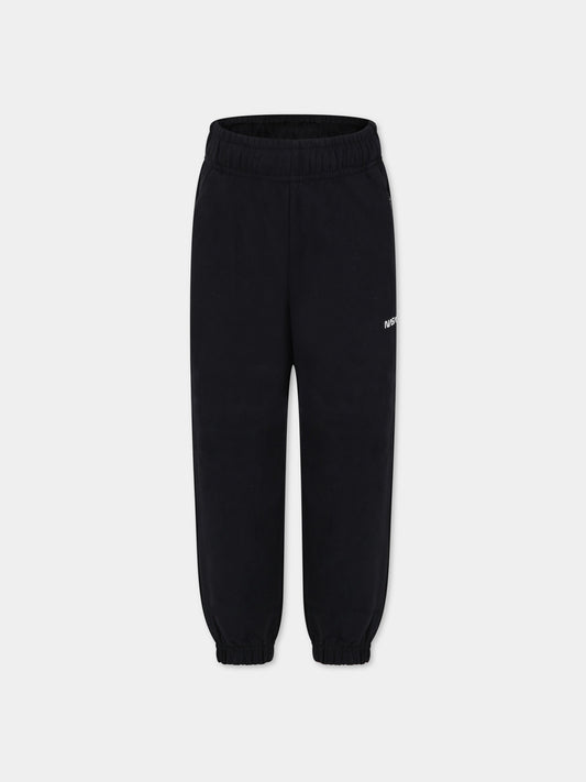 Pantaloni neri per bambini con scritta,Molo,6W23I214 0099