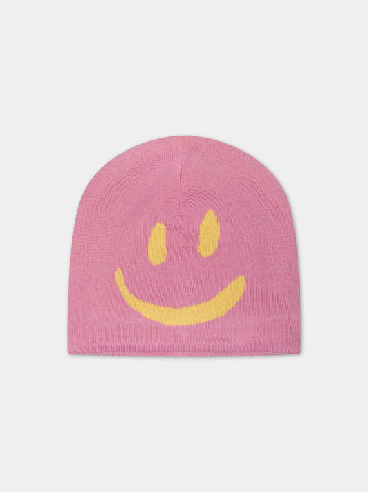 Berretto rosa per bambina con smile,Molo,7W23S304 8765