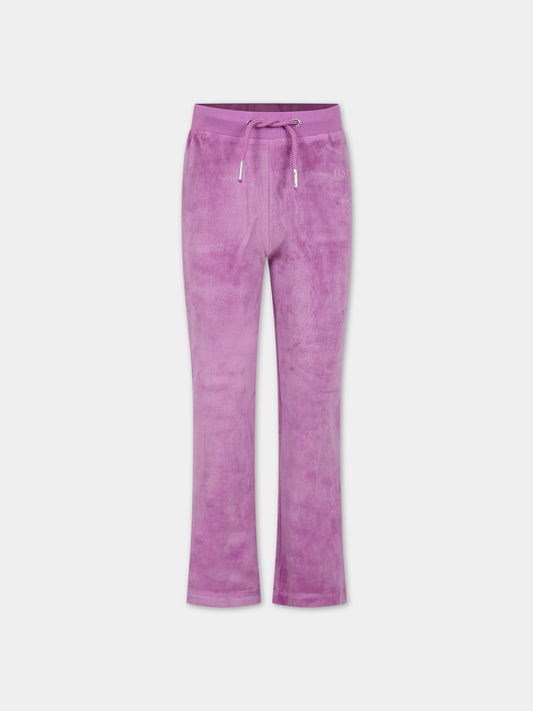Pantaloni rosa per bambina con logo,Molo,2W23I206 8765