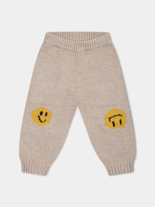Pantaloni avorio per neonati con smile,Molo,6W23I208 8788