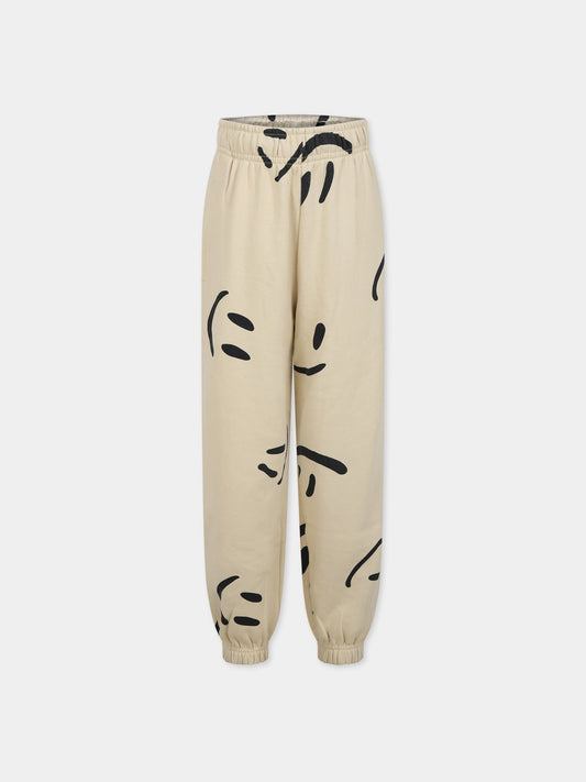 Pantaloni avorio per bambini con smile,Molo,6W23I216 6996