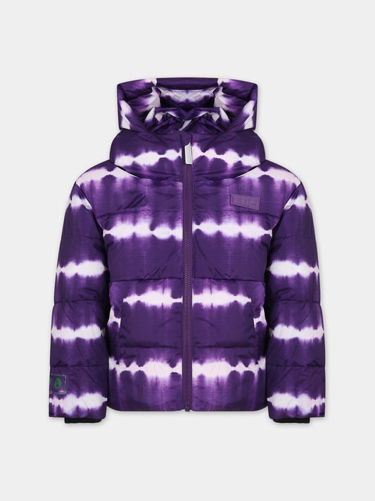 Piumino viola per bambini con logo,Molo,5W23M309 6856