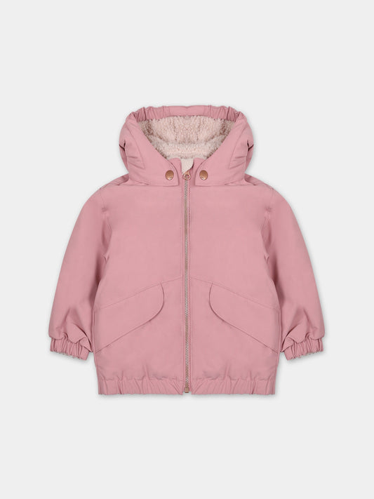Giubbotto rosa per neonata con logo,Molo,5W23M323 2238