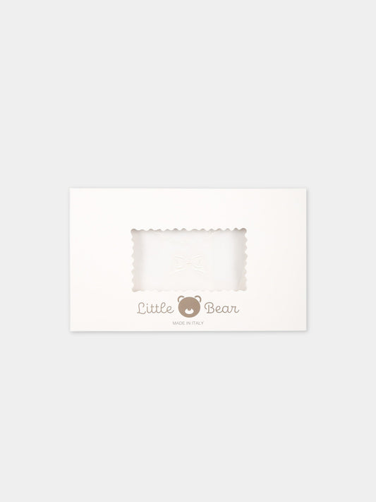 Camicia della fortuna avorio con fiocchi,Little Bear,FIOCCO BIANCO