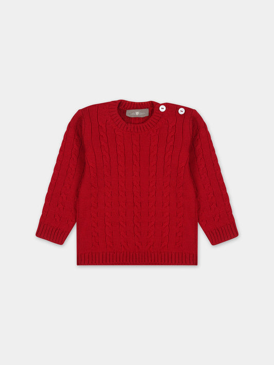 Maglione rosso per neonati,Little Bear,7164 ROSSO