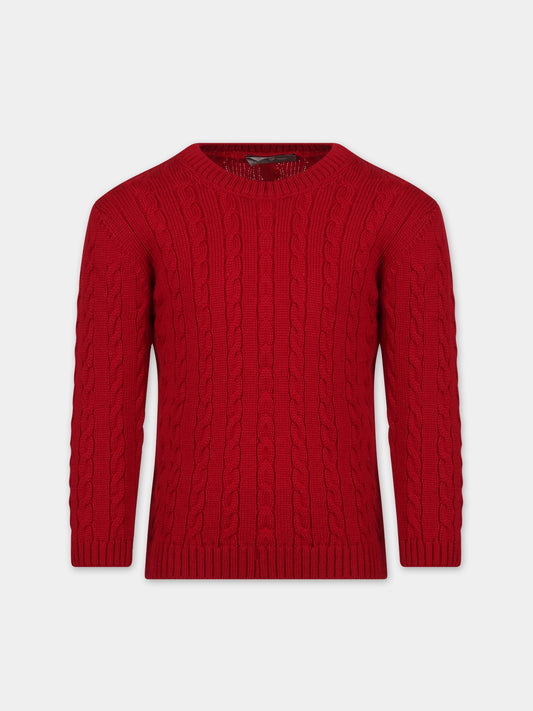 Maglione rosso per bambini,Little Bear,7164 ROSSO