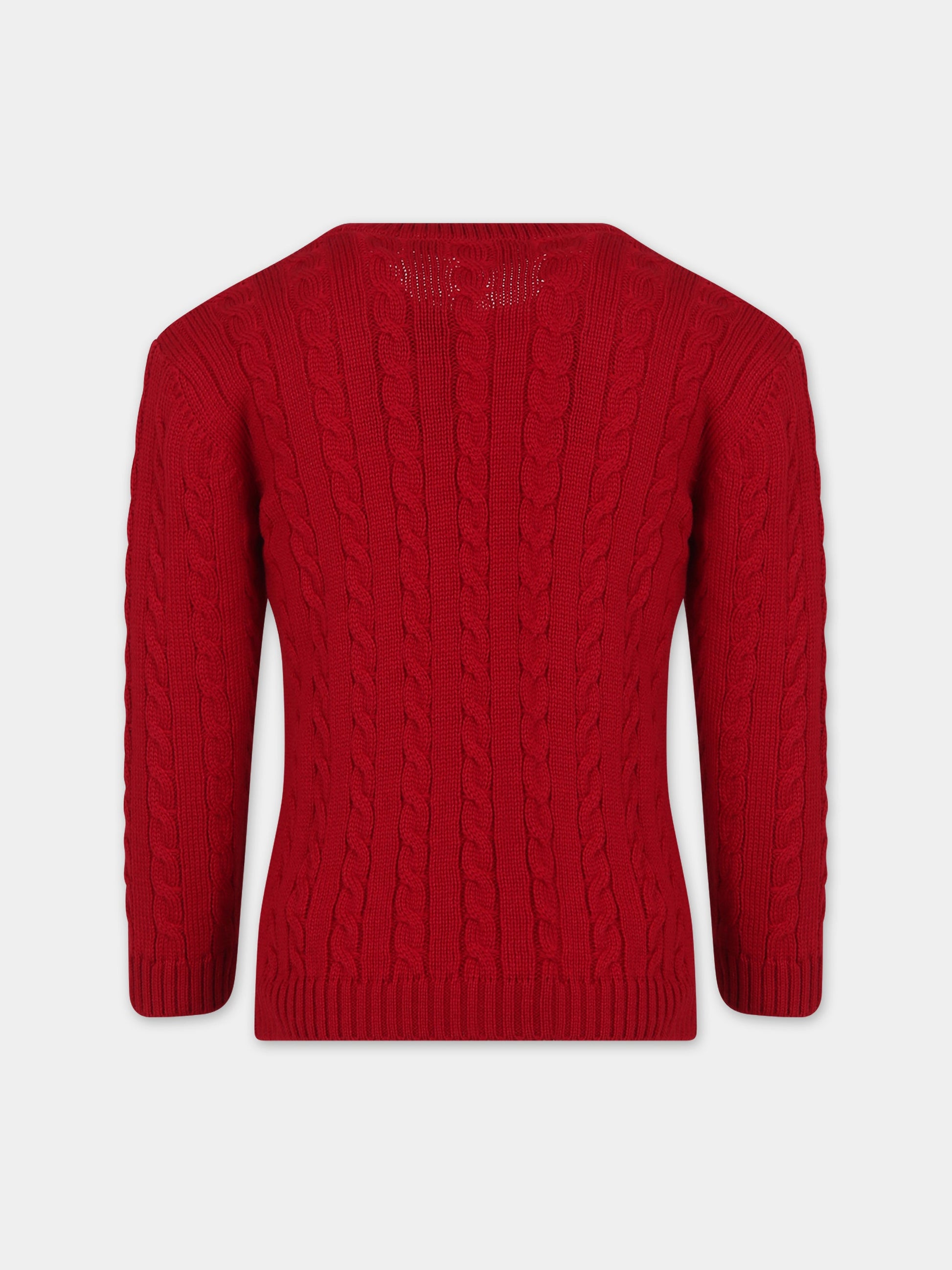Maglione rosso per bambini,Little Bear,7164 ROSSO