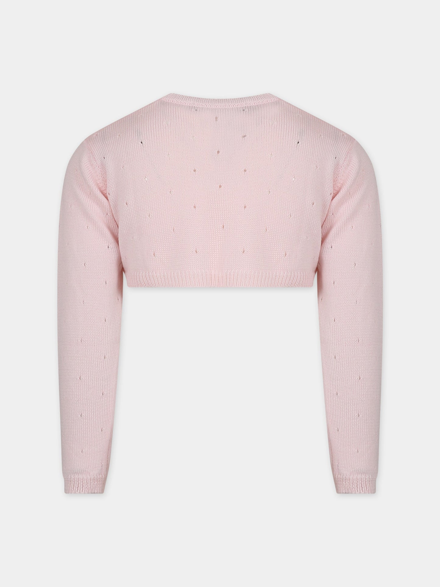Cardigan rosa per bambina,Little Bear,7166 CIPRIA