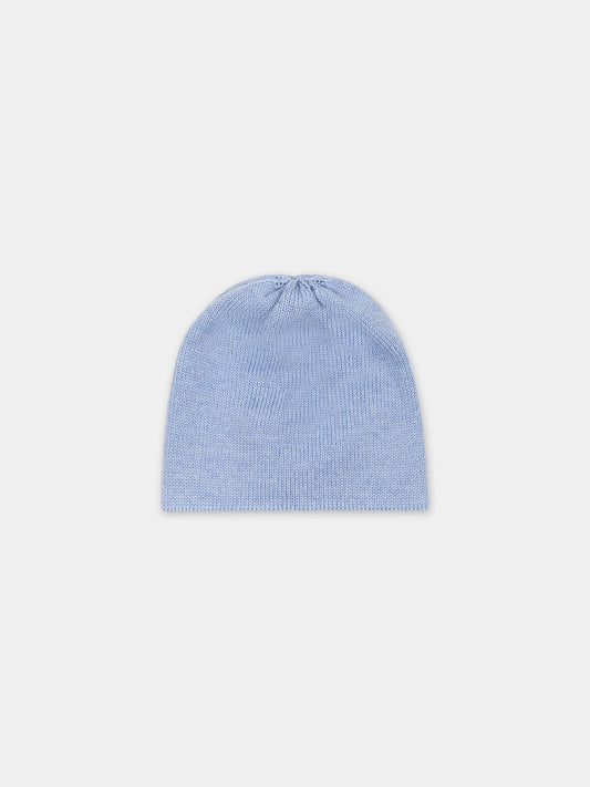 Cappello celeste per neonato,Little Bear,7117 AZZURRO