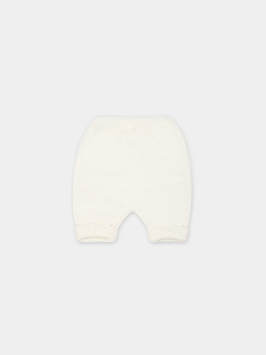 Pantalone casual bianco per neonati,Little Bear,7003 LATTE