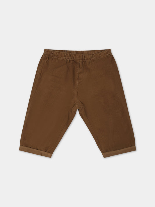 Pantaloni marroni per neonato,Bonpoint,W03YPAW00002 068C