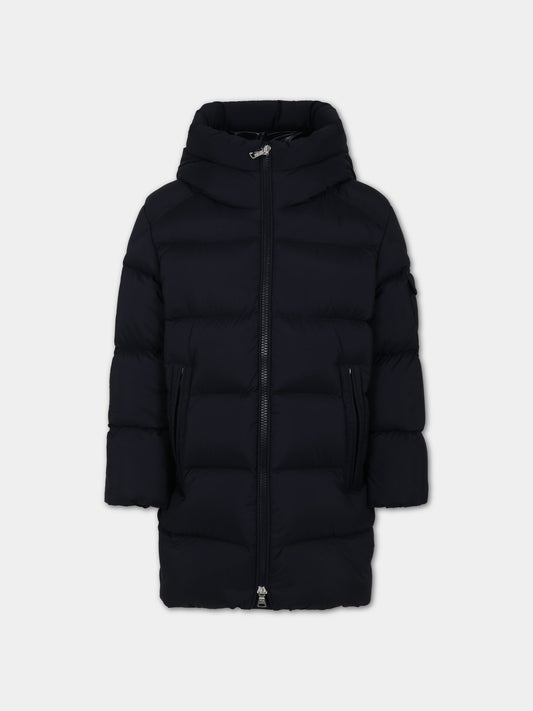 Piumino Marat blu per bambino con logo,Moncler Kids,954 1C00005 595FD 776