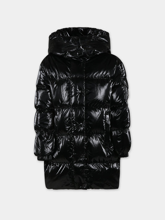 Piumino Amra nero per bambina con logo,Moncler Kids,954 1C00019 596T2 999