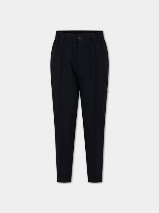 Pantaloni blu per bambino con logo,Armani Junior,6R4PJJ 1NNIZ 0920