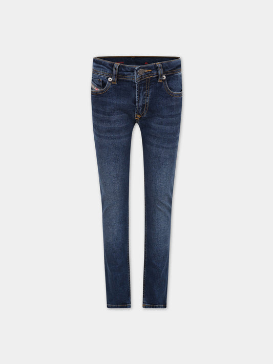 Jeans blu per bambino con logo,Diesel,J00807 KXBD1 K01