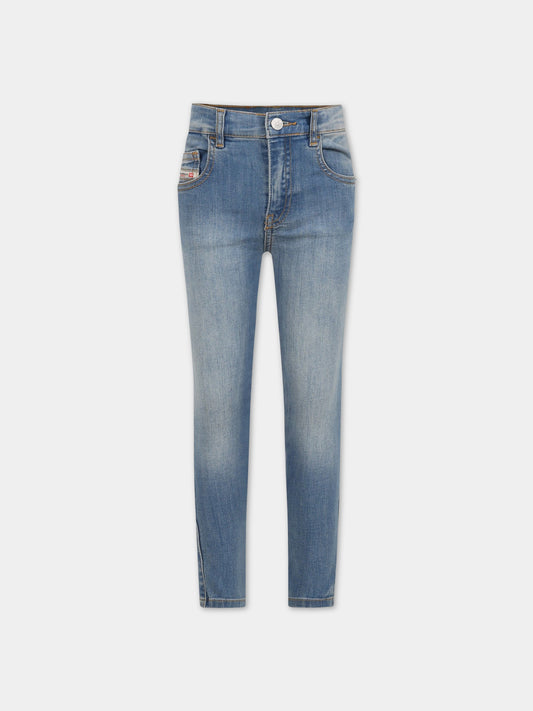 Jeans blu per bambino con logo,Diesel,00J4ZX KXBCJ K01