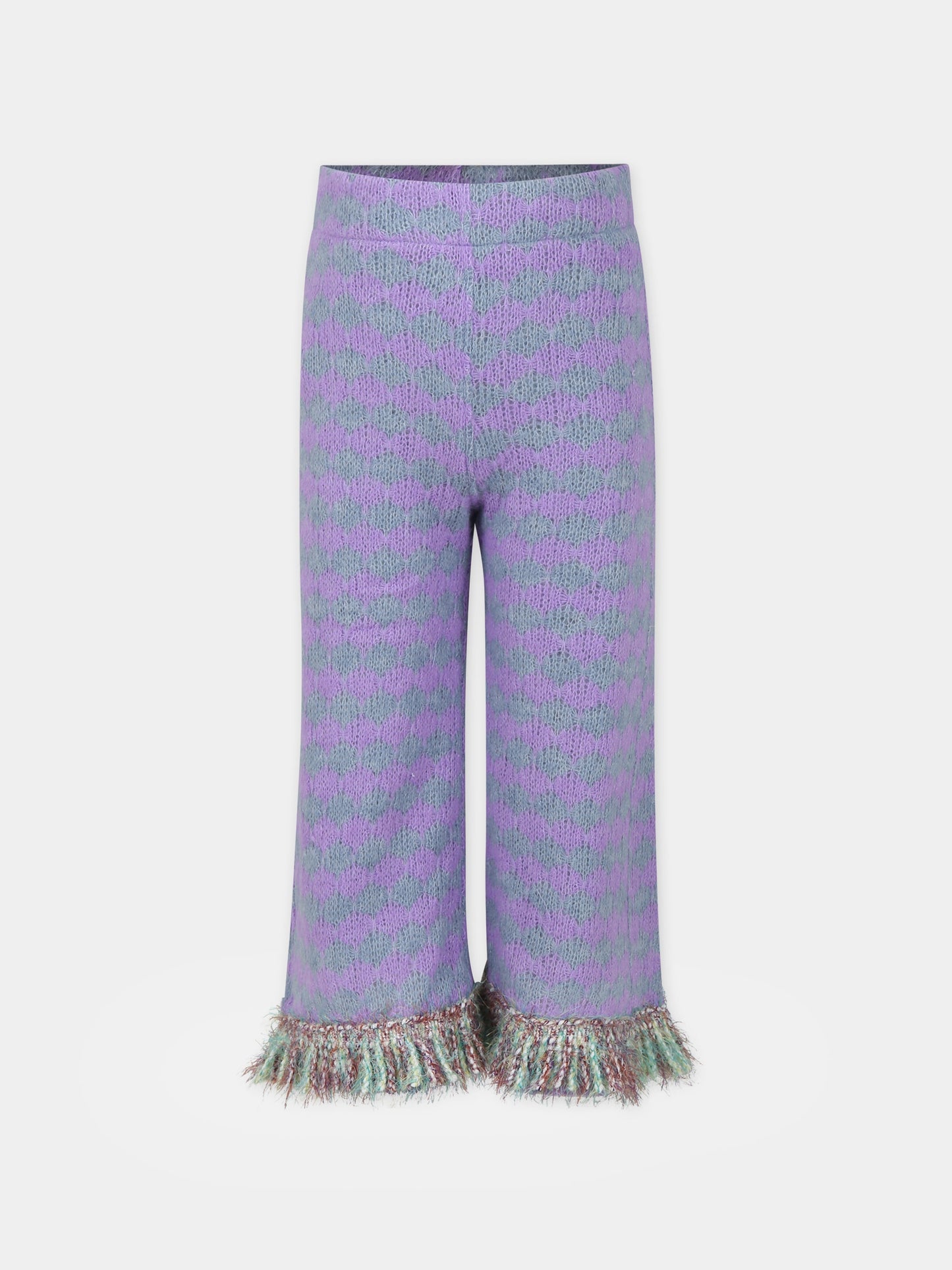 Pantaloni viola per bambina,Caffe' D'orzo,ZT6A00 Q0014 522GR