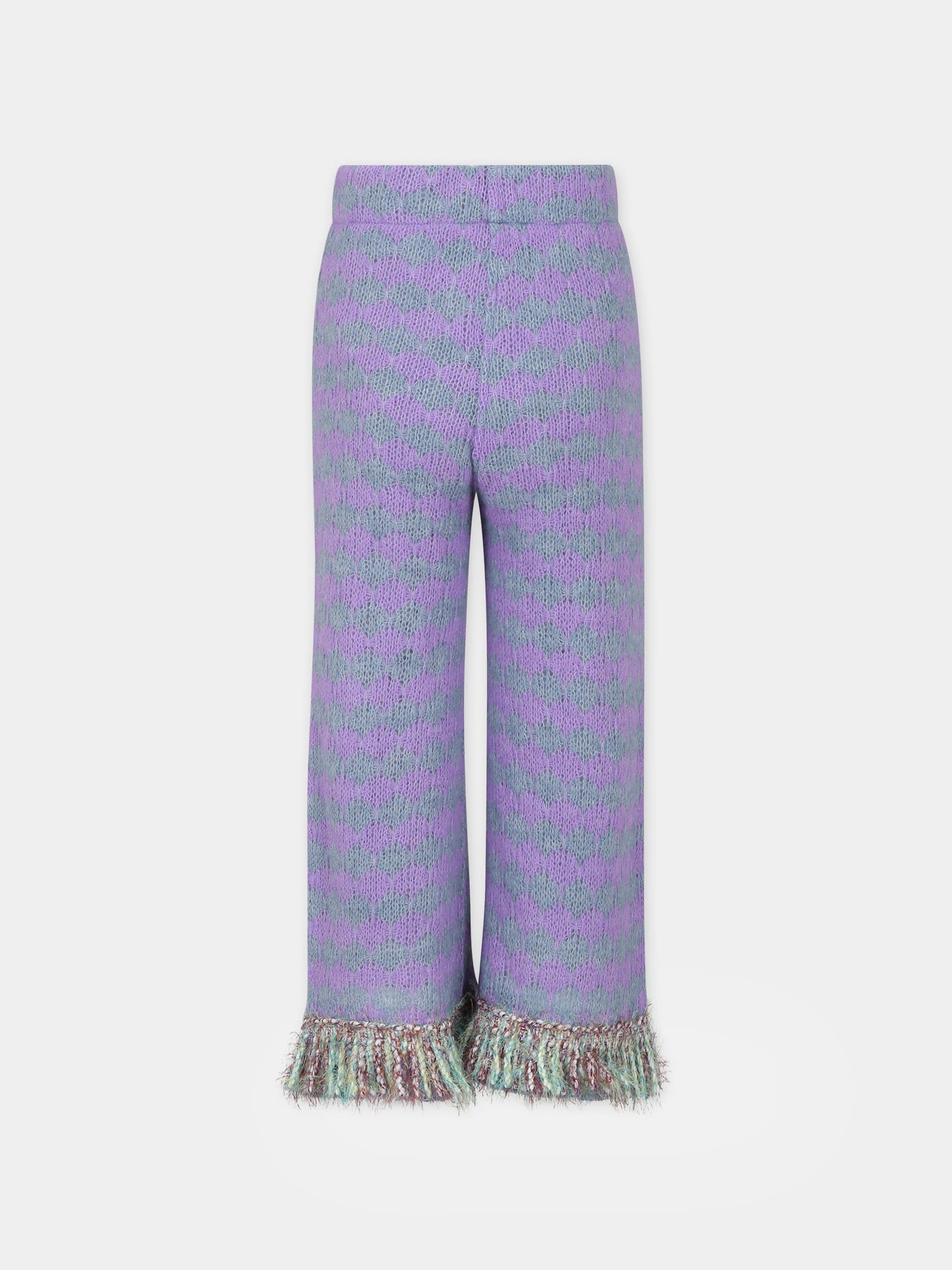 Pantaloni viola per bambina,Caffe' D'orzo,ZT6A00 Q0014 522GR