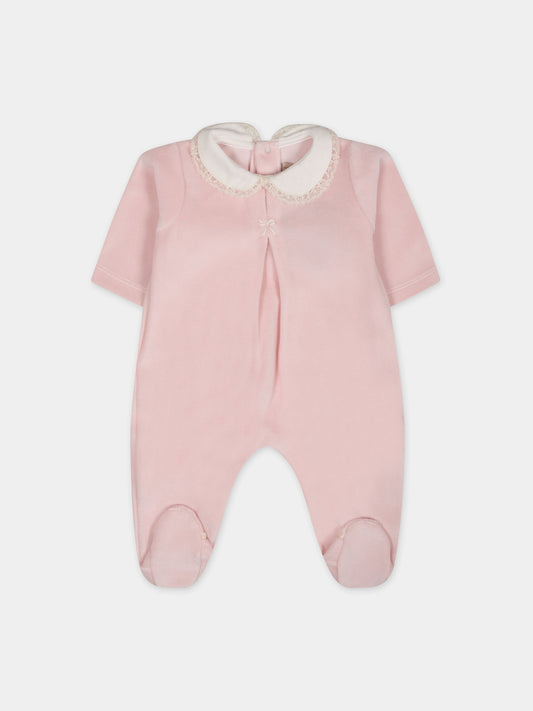 Tutina rosa per neonata,La Stupenderia,TBTT50L03
