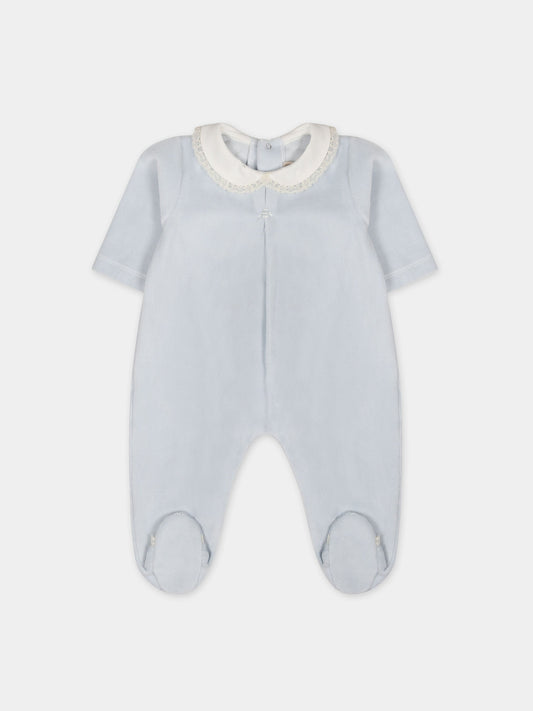 Tutina celeste per neonato,La Stupenderia,TBTT50L04