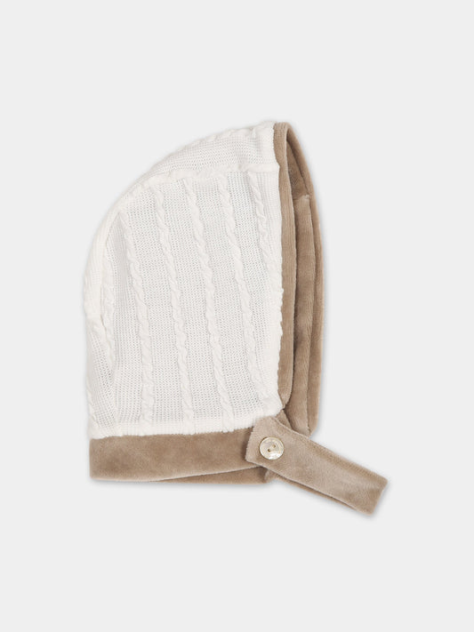 Cappello bianco per neonata,La Stupenderia,TBCP00M14