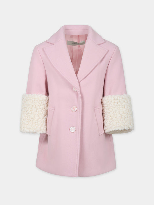 Cappotto rosa per bambina,Simonetta,ST2A60 E0051 502BC