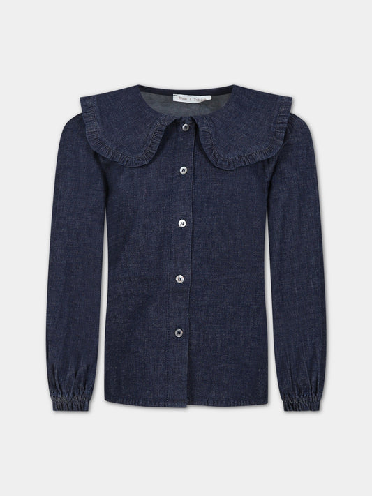 Camicia blu per bambina,Zhoe & Tobiah,DI1 93
