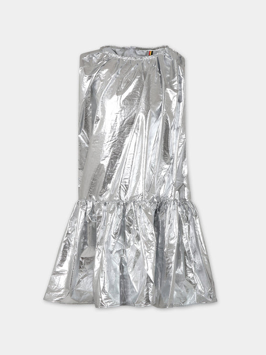 Vestito argento per bambina,Caroline Bosmans,AW23 4026B 40 9999