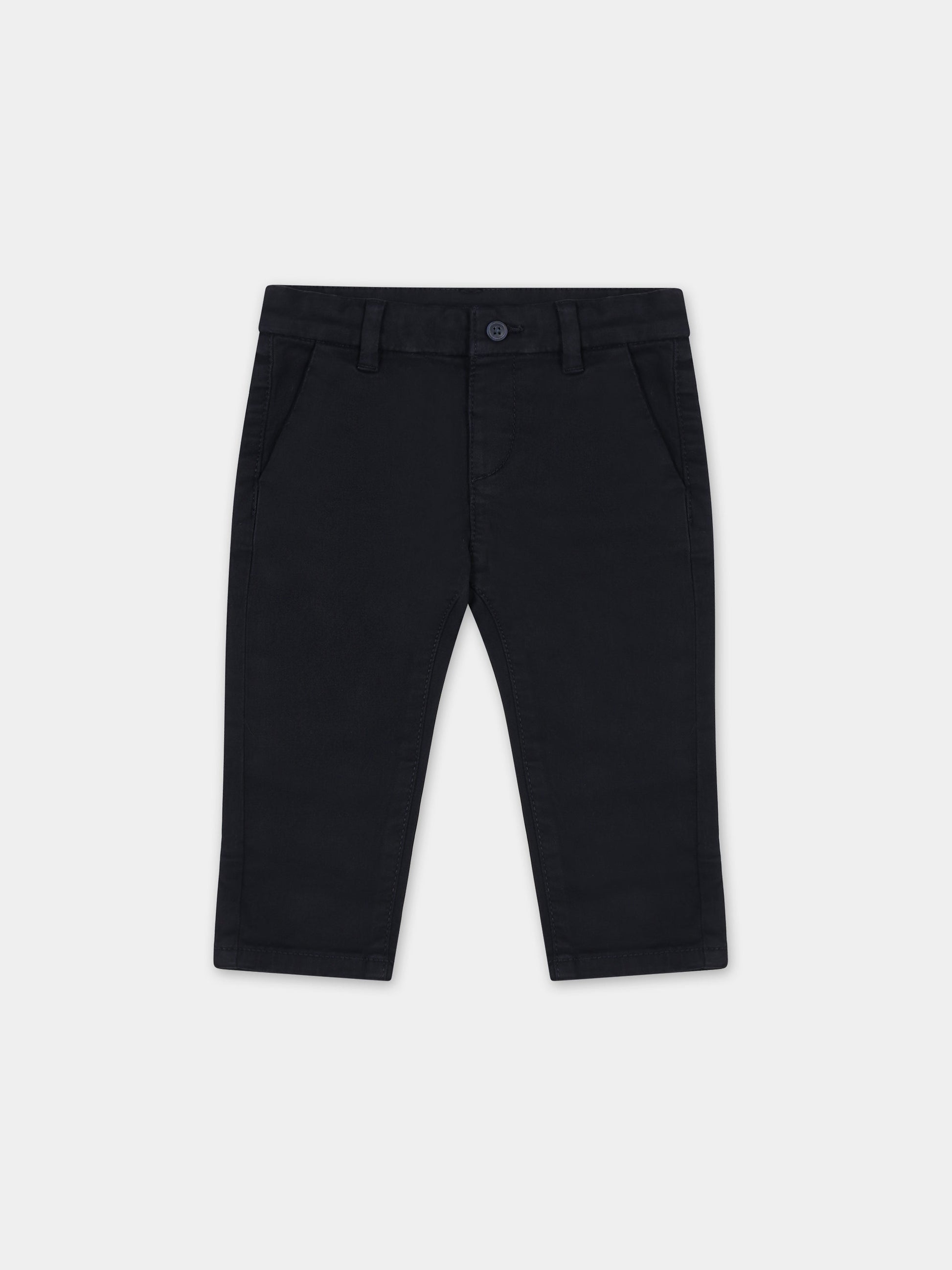 Pantaloni blu per neonato con logo,Mayoral,521 047
