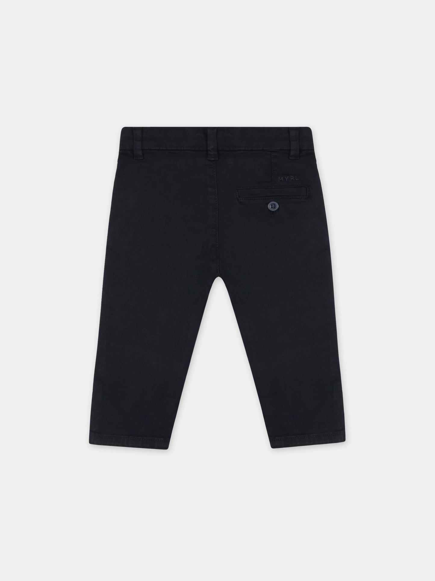 Pantaloni blu per neonato con logo,Mayoral,521 047