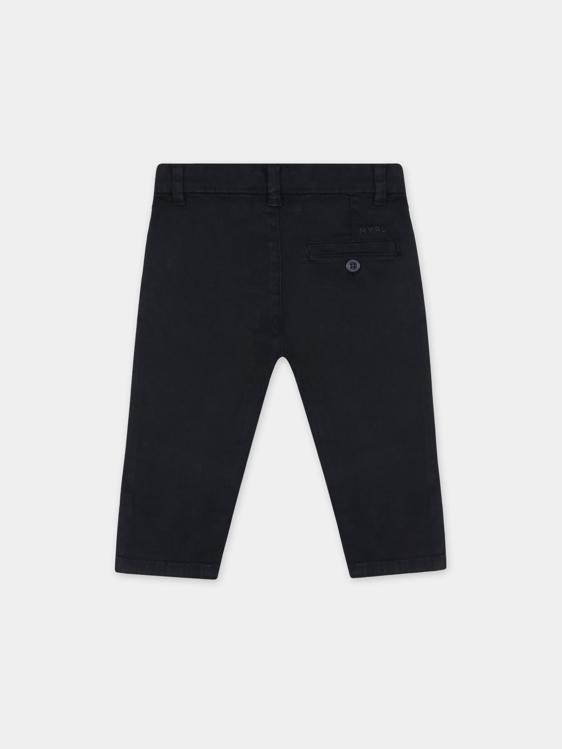 Pantaloni blu per neonato con logo,Mayoral,521 047