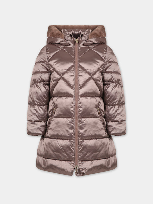 Piumino beige per bambina,Mayoral,4415 032