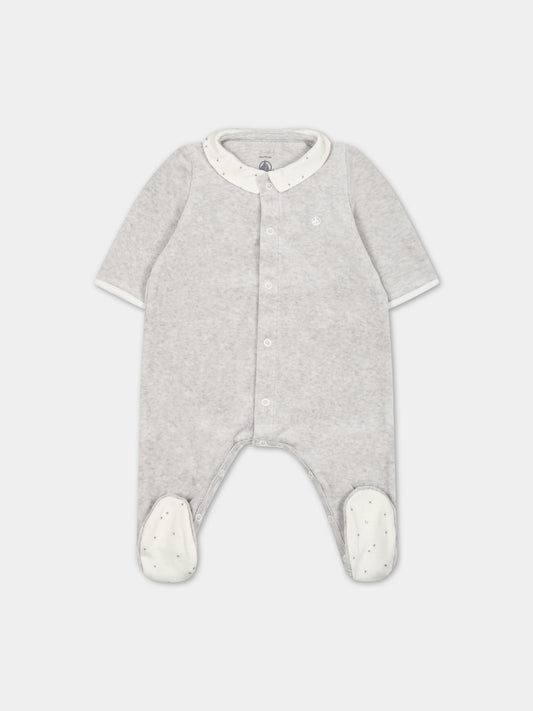 Tutina grigia per neonati,Petit Bateau,A087S 01