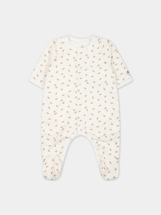 Tutina bianca per neonata,Petit Bateau,A087W 01