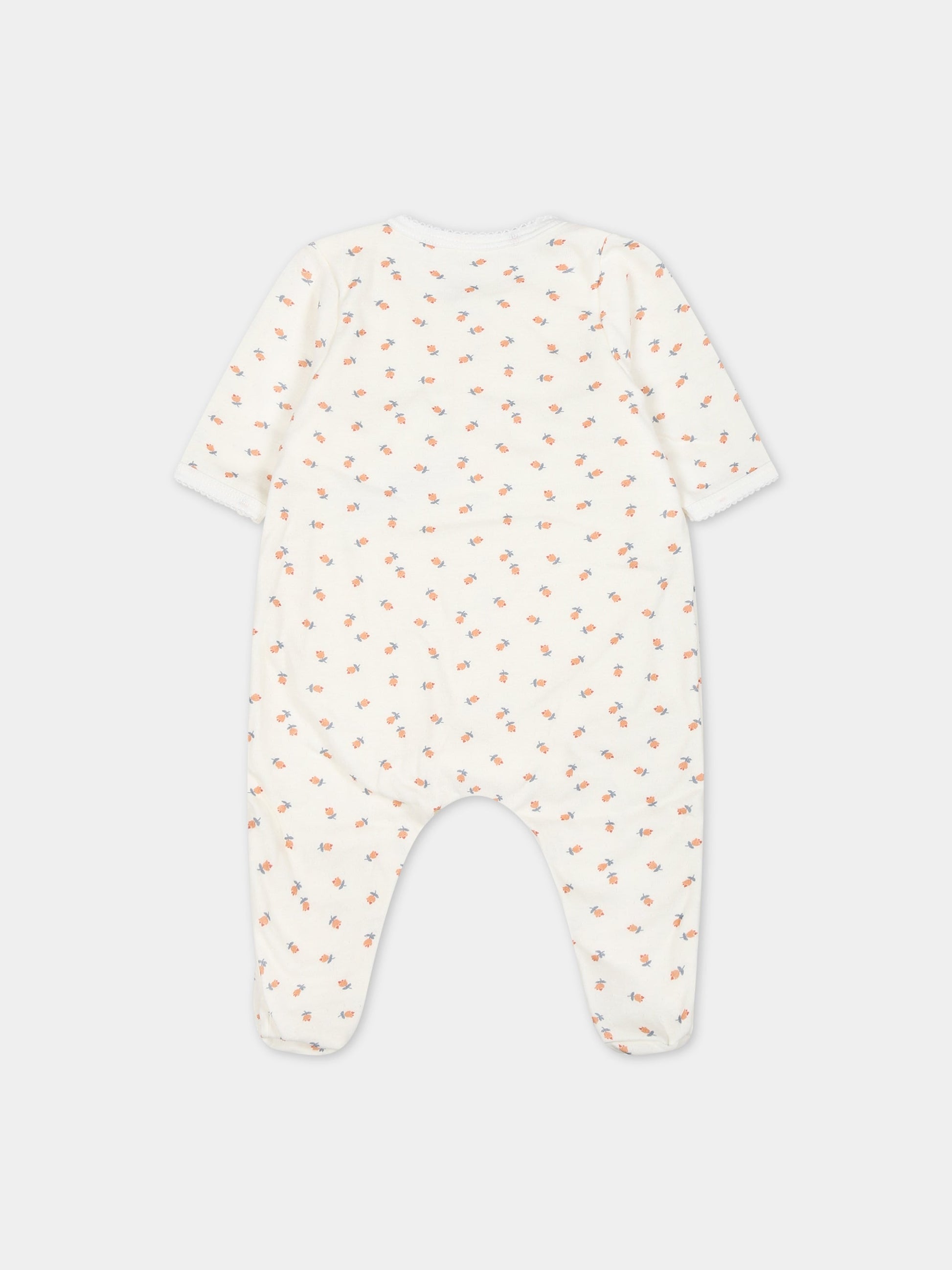 Tutina bianca per neonata,Petit Bateau,A087W 01
