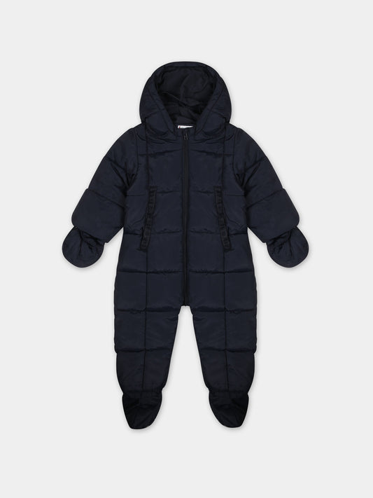 Piumino blu per neonato con logo,Tommy Hilfiger Junior,23WMTHKN0KN01725J DW5
