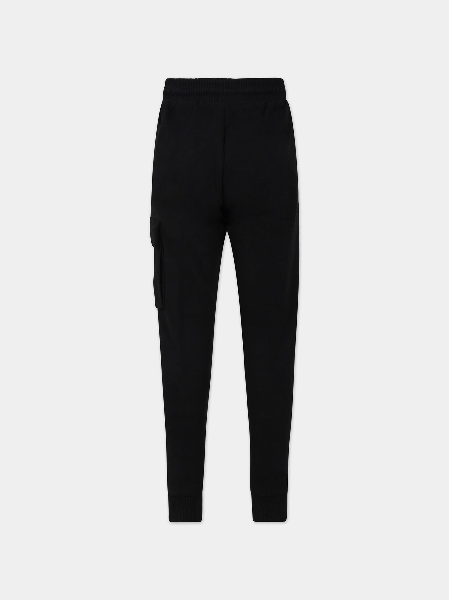 Pantaloni neri per bambino con logo,Calvin Klein Kids,23WMCKIB0IB01600 BEH
