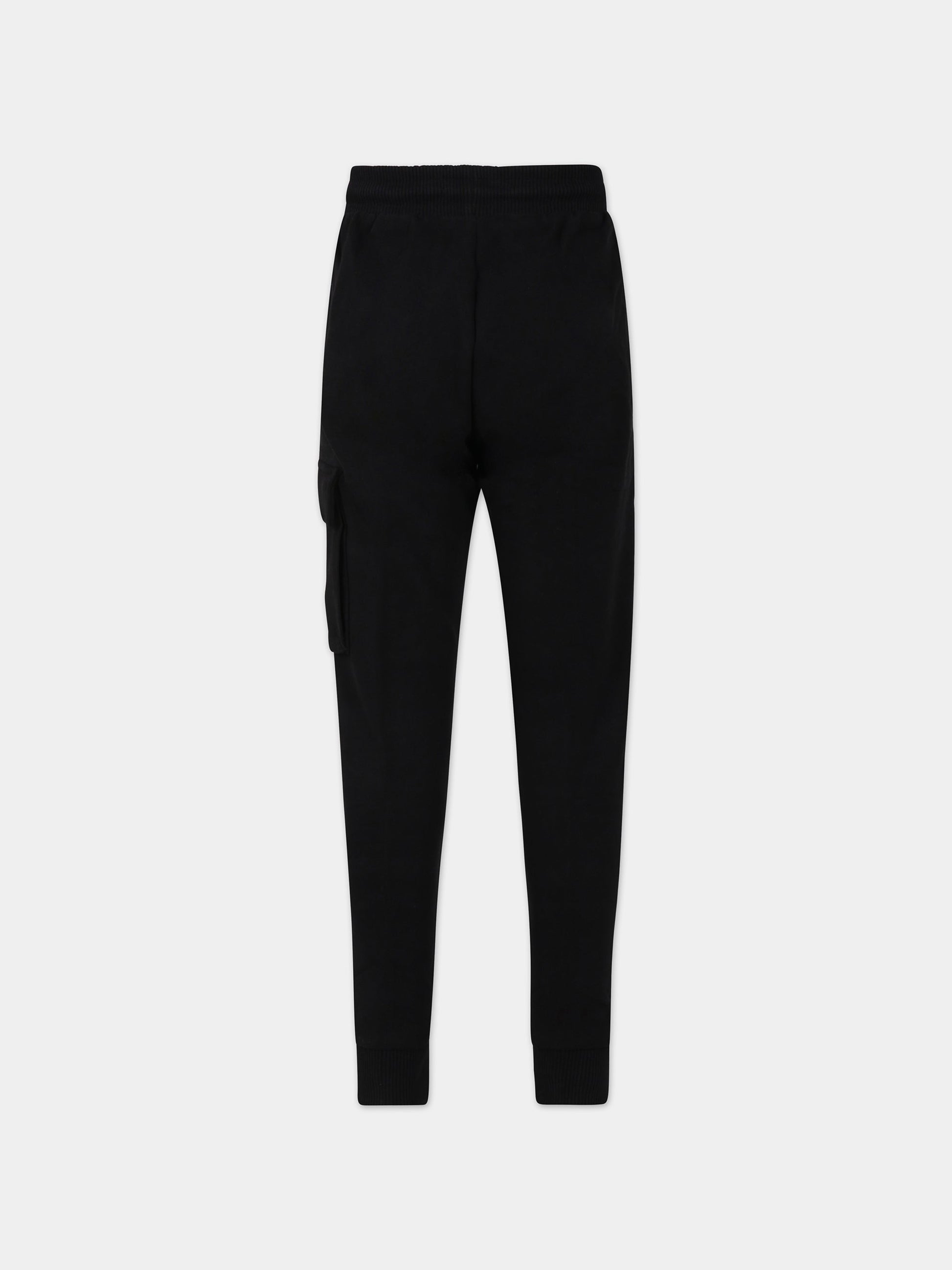 Pantaloni neri per bambino con logo,Calvin Klein Kids,23WMCKIB0IB01600 BEH