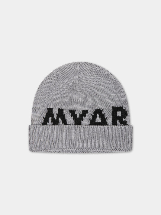 Berretto grigio per bambini con logo,Myar,MY0104 MY069 MYF2U MY917